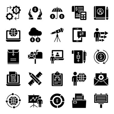 İş Organizasyonu Doldurulmuş Vektörler Paketi 