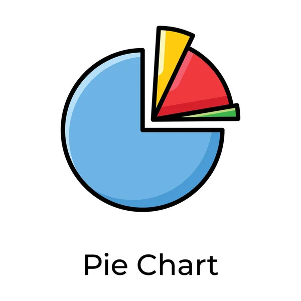 Diagrama Círculo Disperso Gráficos Gráfico Circular — Vector de stock