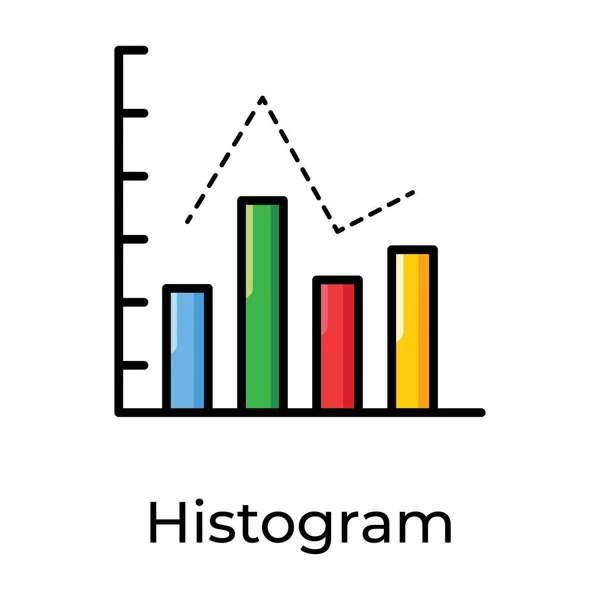 Een Staafdiagram Met Relatieve Frequentie Die Data Analytics Weergeeft — Stockvector