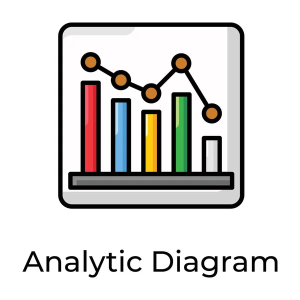 Infografika Diagram Analitikus Diagram Vektor Tervezés — Stock Vector