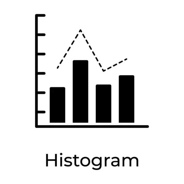 Gráfico Barras Con Frecuencia Relativa Que Representa Análisis Datos — Archivo Imágenes Vectoriales
