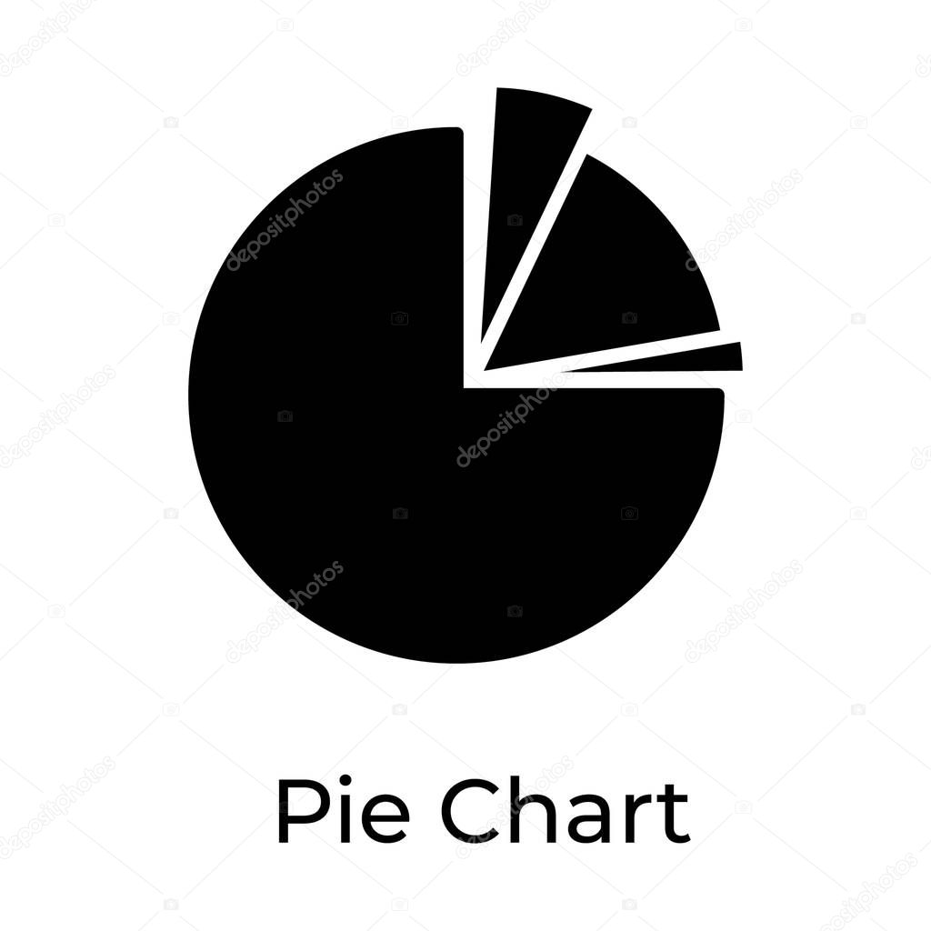 Scattered circle diagram, pie chart graphics, 