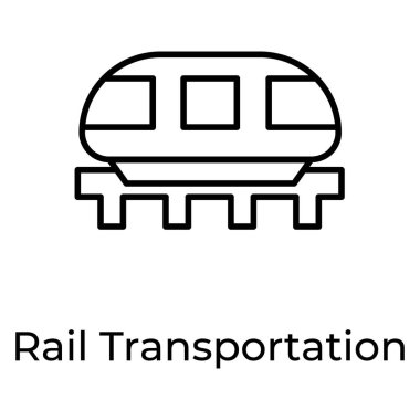 Demiryolu taşıma simgesi modayı biçiminde 