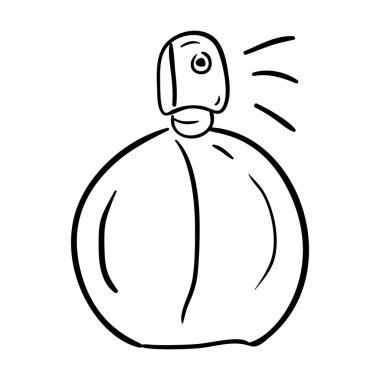 El yapımı parfüm şişesi vektörü 