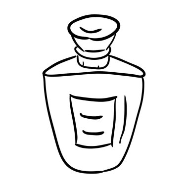 El yapımı parfüm şişesi vektörü 