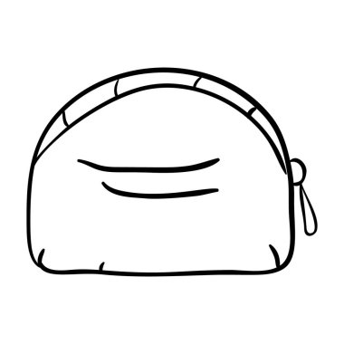 El çizimi vektör tasarımında bayanların moda debriyaj simgesi  