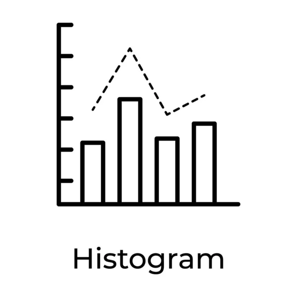 Stapeldiagram Med Relativ Frekvens Som Visar Dataanalys — Stock vektor