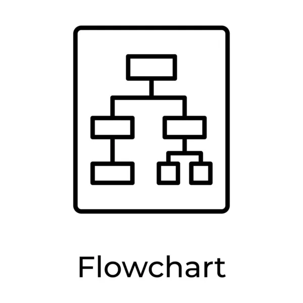 Flowchart Paper Depicting Business Report — ストックベクタ