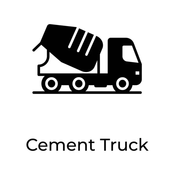 Zement Lkw Vektor Besten Für Baufirmen — Stockvektor