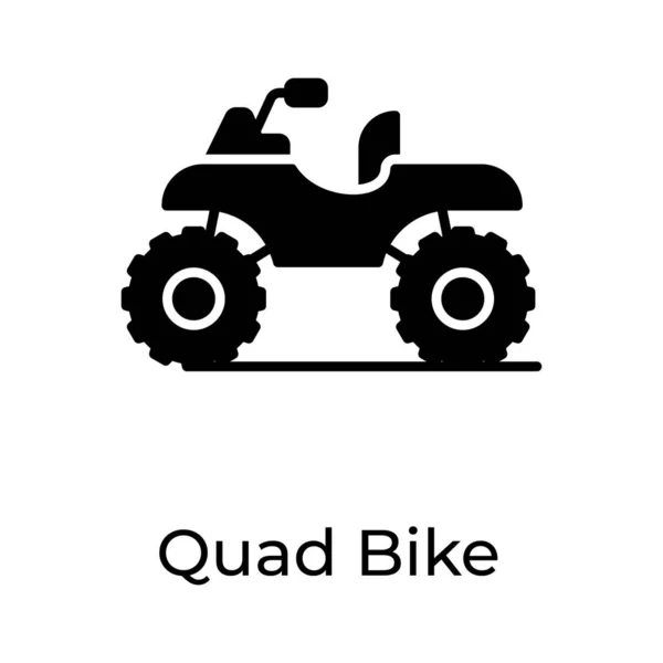 Quad Bike Icon Four Wheeler Concept Best Sports Racing — Stock Vector