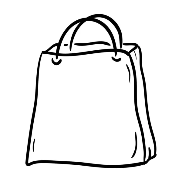 Icono Del Bolso También Llama Monedero Diseño Vectores Dibujado Mano — Vector de stock