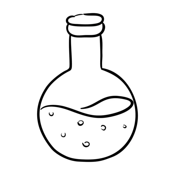 Massage Oil Jar Vector Doodle Design — Stock vektor