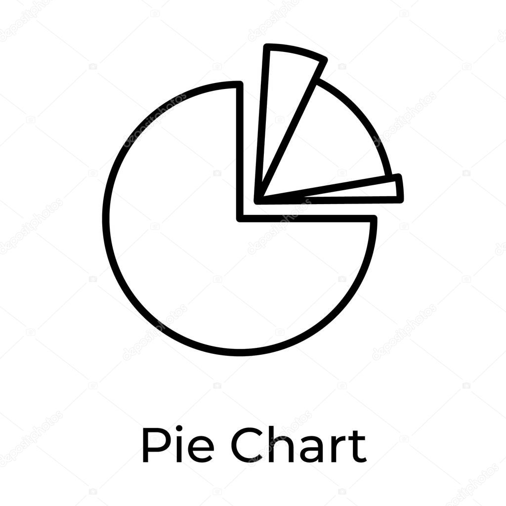 Scattered circle diagram, pie chart graphics, 
