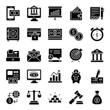 İş ve Finans Sağlam Vektörler Paketi 