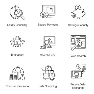 Güvenlik ve Savunma Hattı Vektörleri Paketi 