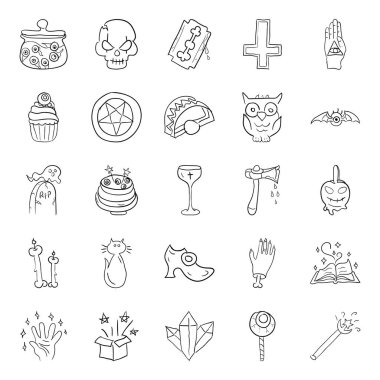 Kara büyü vektörleri paketlendi 