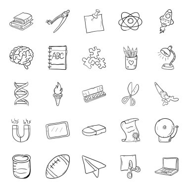 Elearn Doodle Simgeleri Paketi 