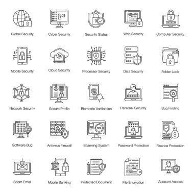 Güvenlik Hattı Vektörleri Paketi 