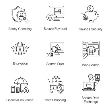 Güvenlik ve Savunma Hattı Vektörleri Paketi 