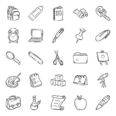 Eğitim Karalama Simgeleri Paketi 