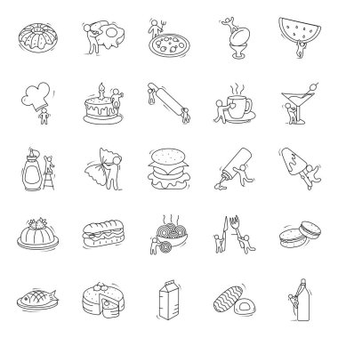 Fast Food Line Simgeleri Paketi
