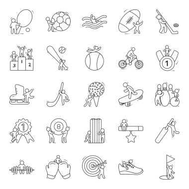 Açık hava Spor Doodle Vektörleri Paketi 