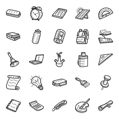 Araç Tasarımı Doodle Simgeleri Paketi 