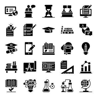 Bilim Eğitimi Simgeleri Paketledi 