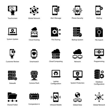 Donanım Yapılandırması Solid Simgeleri Paketi 