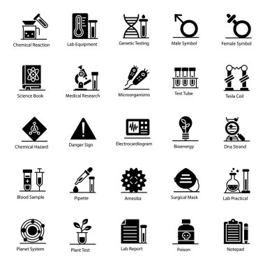 Katı Kimyasal Simgeler Paketi 