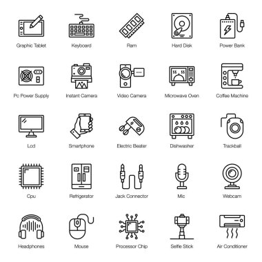 Teknoloji Hattı Simgeleri Paketi 