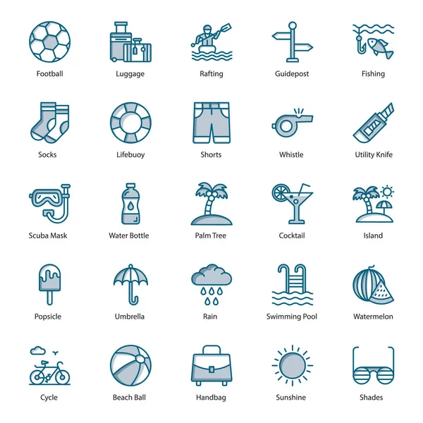 Summer and Holiday Flat Vectors Pack