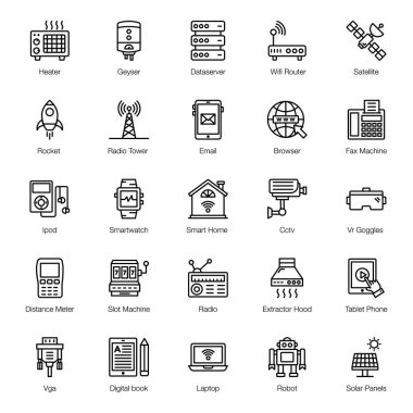 Teknoloji Aygıtları Paketi Simge Hattı 