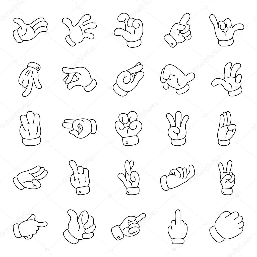 Here we come up with pleasant hand signals having editable quality. This pack is pretty much advantageous for you hence, you can utilize accordingly. Don't miss this chance just grab and use. 