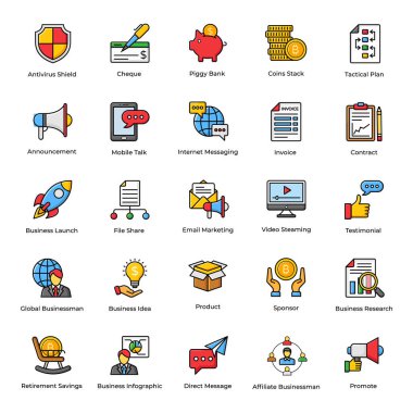 Çok yönlü pazarlama simgeleri seti. Bu teknik simgeler düzenlenebilir kalitede oluşturuldu. A koleksiyonunuza eklemek için ayarlanmış olmalı.