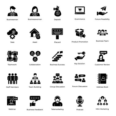 Çok yönlü iş geliştirme simgeleri seti. Bu teknik simgeler düzenlenebilir kalitede oluşturuldu. A koleksiyonunuza eklemek için ayarlanmış olmalı.