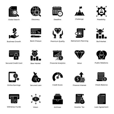 Çevrimiçi finans simgelerinin çok yönlü seti. Bu teknik simgeler düzenlenebilir kalitede oluşturuldu. A koleksiyonunuza eklemek için ayarlanmış olmalı.