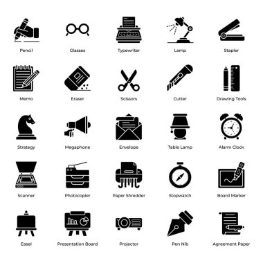 Bu koleksiyonu kullanarak projelerinizi daha canlı hale getirmek için çok kullanışlı harika bir ofis malzemesi seti. Çantayı al hemen.!