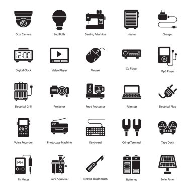 İnsan hayatında faydalı olan çeşitli aletler içeren ev aletleri ve elektronik aletler alabilirsiniz. Tüm vektörlerin düzenlenebilir olduğunu görmek sizi memnun edecektir. Mutlu İndirmeler! 