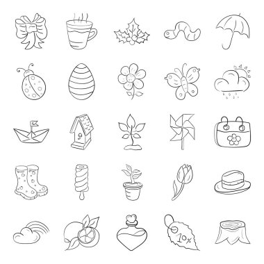 Bu serin seti indirerek çiçek simgelerini kutluyoruz. Bu güzel hazırlanmış vektörler kışın, yazın, sonbaharın ve bahar ikonlarının görüntüsünü çok iyi sunuyorlar. Yakalamak için harika bir paket..