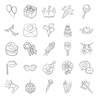 Hepimiz mekanik hayatlardan kaçmak için kutlamalardan ve parti etkinliklerinden hoşlanırız. Burada size yaratıcı bir parça sunuyoruz, kutlama ve Noel ikonları. İndirme düğmesine tıklayın.