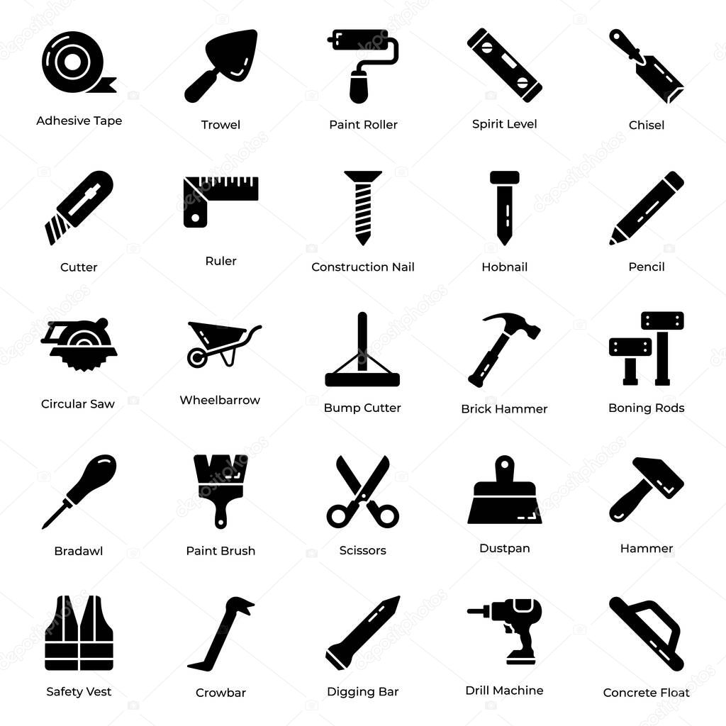 The pack presents a wide range of hand tools, well organized and easy to use hand tools set. These are designed to be used in related projects. Download and use instantly