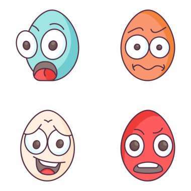 Burada inanılmaz bir paskalya yumurtası seti getiriyoruz paket basit ama yaratıcı karikatür paskalya yumurtalarını düz ikon şeklinde sunuyor tasarım yoluyla ekstra enerji gerektiren projelerde iyi uyum sağlayabiliyorlar. Bu seti al ve tasarımın tadını çıkar.