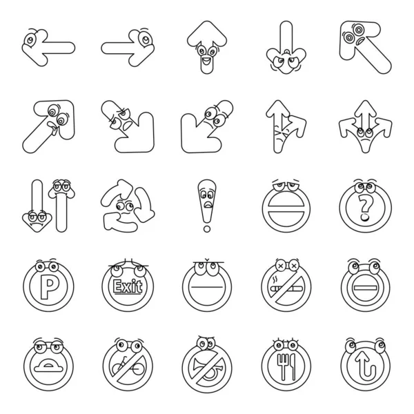 Aquí Traemos Increíble Paquete Signos Símbolos Iconos Doodle Perfectos Para — Vector de stock