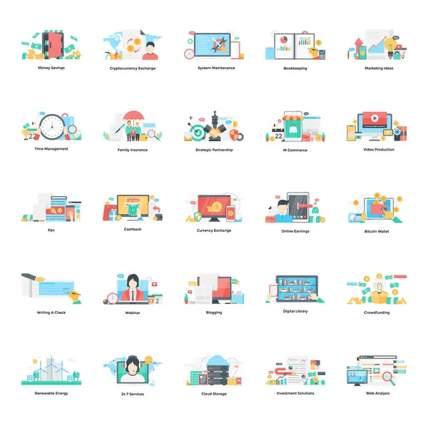 Mesmerizing Weergave Van Conceptuele Maar Eenvoudige Business Strategie Illustraties Het — Stockvector