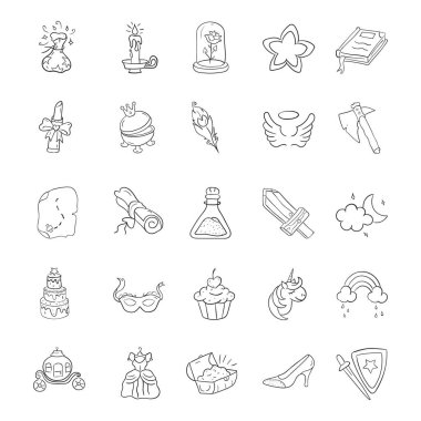 Kraliçe ve fantezi el çizimi vektörler burada inanılmaz görüntülere sahipler. Web, uygulama, tematik doğum günleri, partiler, sirk, karnavalla ilgili sunum projeleri ve daha fazlası için set hazırlandı.