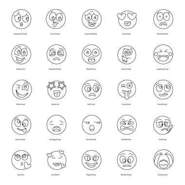 Duygu Simgelerinin Satır Kümesi 