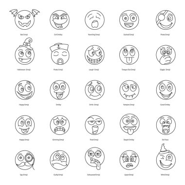 Moda Duygu Simgeleri Seti 