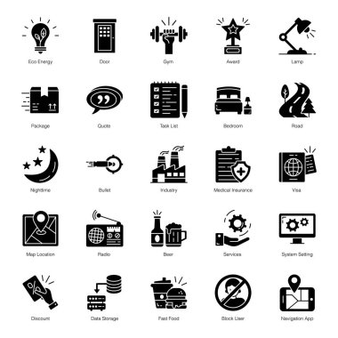 Yaratıcı olarak tasarlanmış katı vektörler getiriyoruz. Düzenlenebilir kaliteye sahip simgeler bu seti size layık kılıyor. Tutun ve ilgili bölümde kullanın..