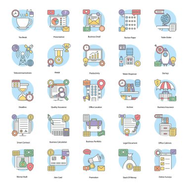 Bu iş ve ofis simgelerini alın ve tasarım projelerinizi daha da büyüleyici hale getirin. Daimi ofis aksesuarları, proje yönetimi, ödeme yöntemleri ve daha pek çok şeyin yer aldığı ikonlar. İndirilmesi inanılmaz bir paket!
